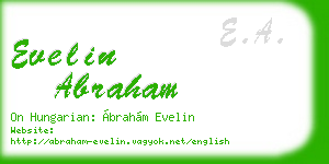 evelin abraham business card